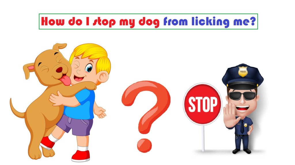 How do I stop my dog from licking me?